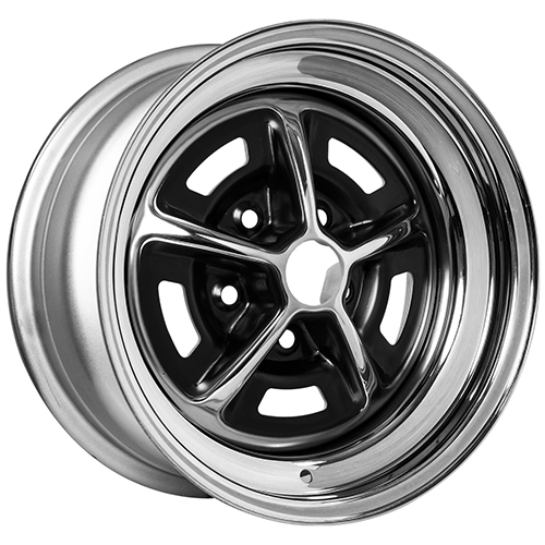 Boyd Coddington 54 Magnum 500 Semi Gloss Black W/ Chrome - Part Number 54-5812042BC Boyd Coddington 54 Magnum 500 Semi Gloss Black W/ Chrome Photo