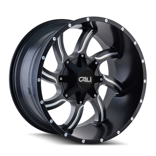 Cali Offroad Twisted 9102 Satin Black W/ Milled Spokes Photo