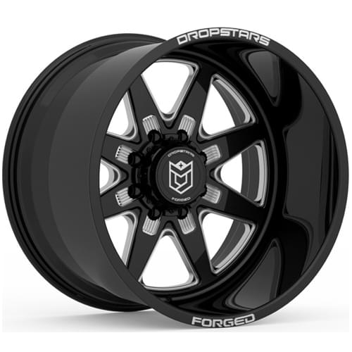 Dropstars Forged F-61 Gloss Black W/ Milled Spokes Photo