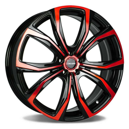 Encore Alloys ENC104 Red Machined Face Black