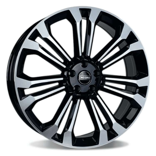 Encore Alloys Enc784 Gloss Black w/ Machined Face