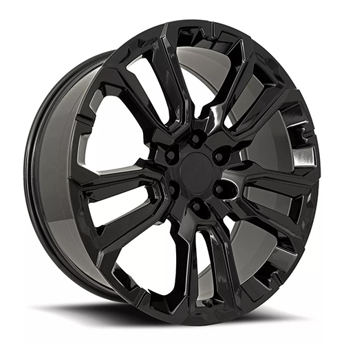 Factory Reproductions FR 201 GM Split 5 Spoke Gloss Black - Part Number 201290286502 Factory Reproductions FR 201 GM Split 5 Spoke Gloss Black Photo