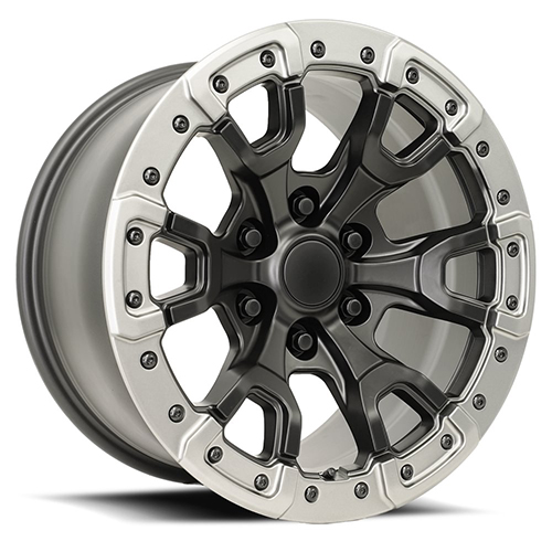 Factory Reproductions FR 99 Ford Bronco Satin Black With Gray Ring - Part Number 99790186553 Factory Reproductions FR 99 Ford Bronco Satin Black With Gray Ring Photo