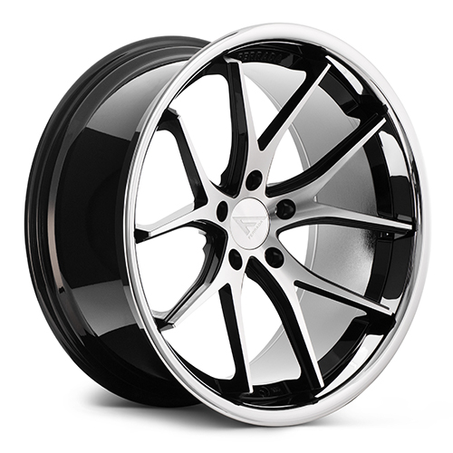 Ferrada FR2 Machine Black With Chrome Lip - Part Number FR2201155115MA28 Ferrada FR2 Machine Black With Chrome Lip Photo