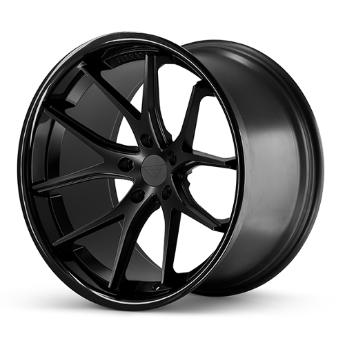 Ferrada FR2 Matte Black W/ Gloss Black Lip - Part Number FR219855114MB15 Ferrada FR2 Matte Black W/ Gloss Black Lip Photo