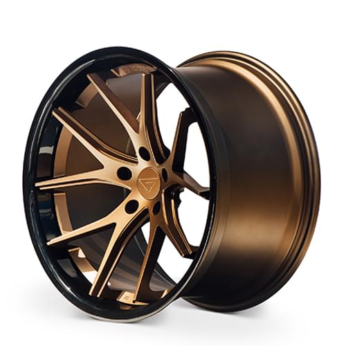 Ferrada FR2 Matte Bronze W Gloss Black Lip - Part Number FR222955115BZ12 Ferrada FR2 Matte Bronze W Gloss Black Lip Photo