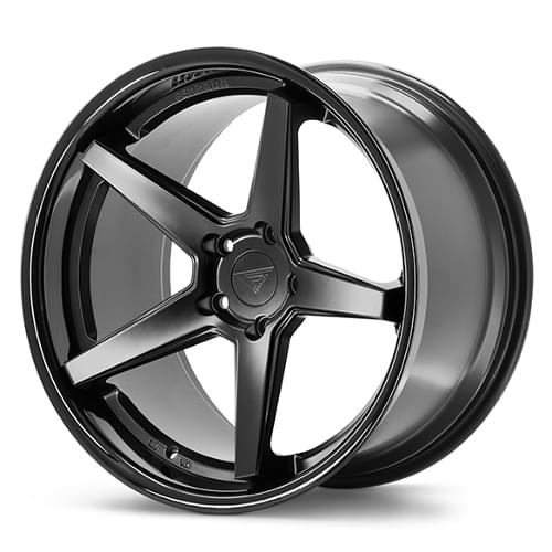 Ferrada FR3 Matte Black W/ Gloss Black Lip - Part Number FR319855114MB15 Ferrada FR3 Matte Black W/ Gloss Black Lip Photo