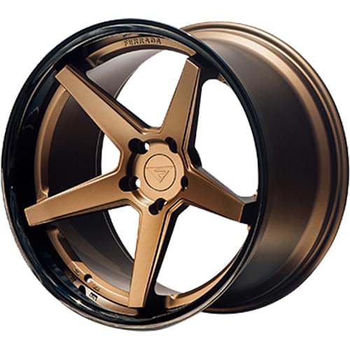 Ferrada FR3 Matte Bronze W Gloss Black Lip - Part Number FR32095114BZ35 Ferrada FR3 Matte Bronze W Gloss Black Lip Photo
