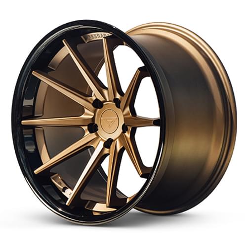 Ferrada FR4 Matte Bronze W Gloss Black Lip - Part Number FR4201155115BZ28 Ferrada FR4 Matte Bronze W Gloss Black Lip Photo