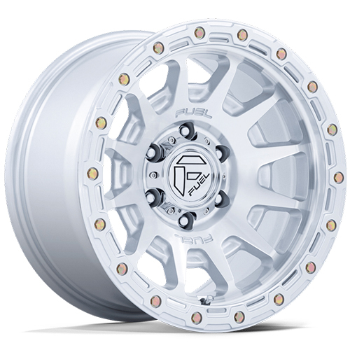 Fuel Offroad Fortress FC884 Gloss Silver W/ Machined Face