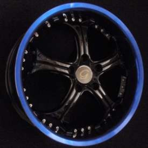 G-Line Alloys G508 Black w/ Blue Lip