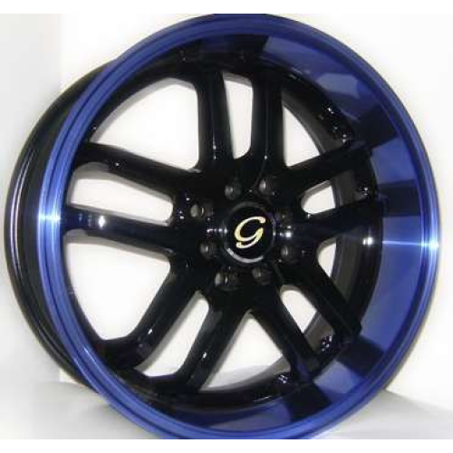 G-Line Alloys G817 Black w/ Blue Lip