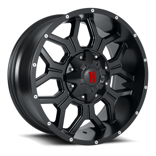 Havok 106 Dark Flat Black w/ Machined Rivets