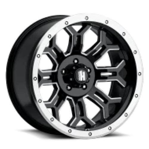 Havok H108-m Dark Flat Black W/ Machined Bead And Edge