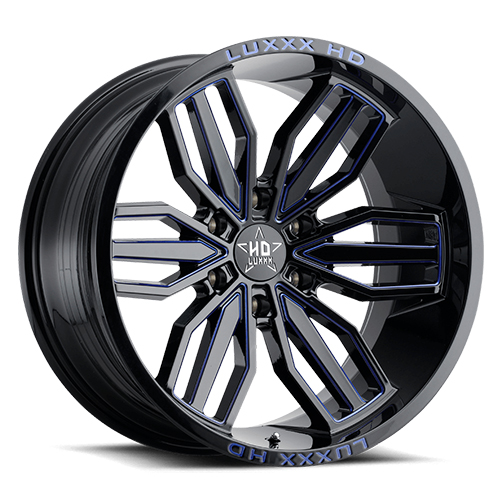 Luxxx HD Offroad LHD-21 Gloss Black With Blue Milling Photo