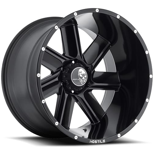 Hostile Switch Blade Asphalt 6 Lug Wheels 6x135 - 20x12 -44 - H106 ...