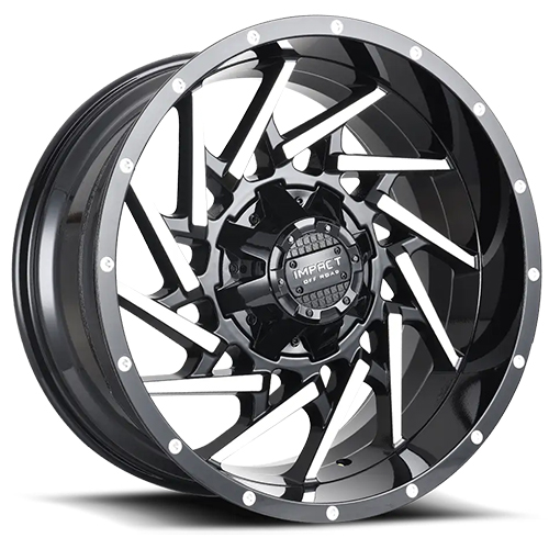 Impact 816 Black W/ Machined Face Wheels 6x135 - 20x10 -12 - 816BMF ...