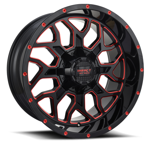 Impact 813 Black Red Milled