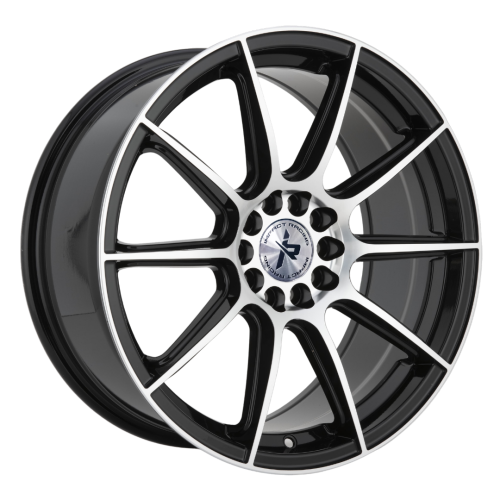 Impact Racing 502 Gloss Black With Machined Face