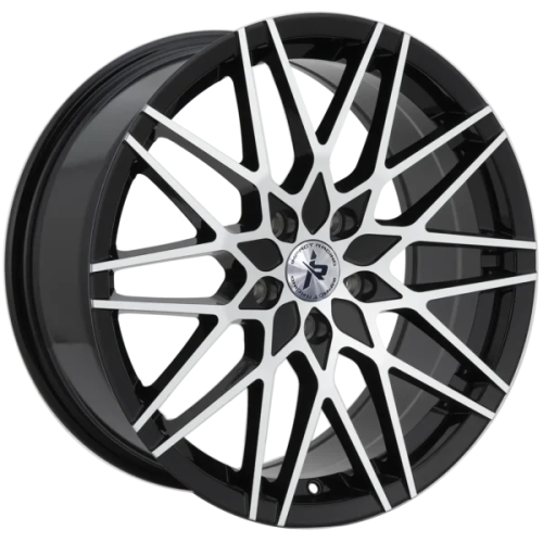 Impact Racing 507 Gloss Black With Machined Face