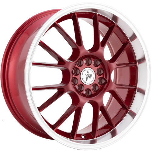 Impact Racing 508 Candy Red W/ Machined Lip