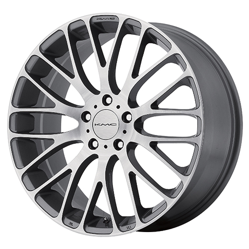 KMC Maze KM693 Pearl Gray With Brushed Face - Part Number KM69388052540 KMC Maze KM693 Pearl Gray With Brushed Face Photo