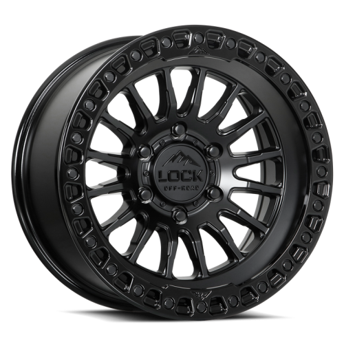 Lock Offroad Grit Matte Black w/ Gloss Black Ring