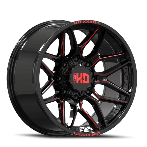 Luxxx LE Lhd36 Gloss Black Red Milled