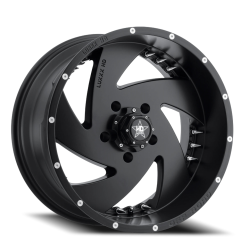 Luxxx LE Lhd6 Gloss Black w/ Chrome Spike Rivets