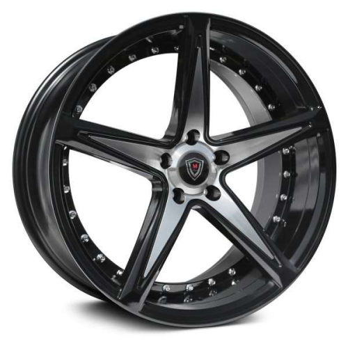 Marquee Wheels M3248 Black Machined