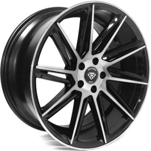Marquee Wheels M4617 Black Machined W/ Smoked Tint