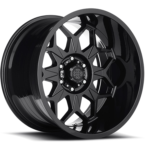 Massive Metal MM11 Gloss Black Wheels 6x5.5 - 20x12 -51 - MM11-201283151B