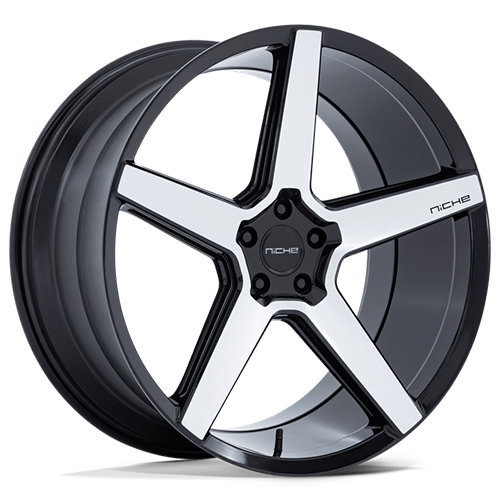 Niche Modena NC283 Gloss Black W/ Machined Face