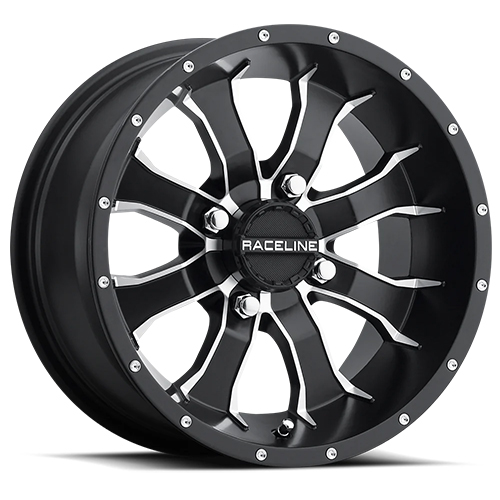 Raceline A77 Mamba Matte Black W/ Machined Spokes