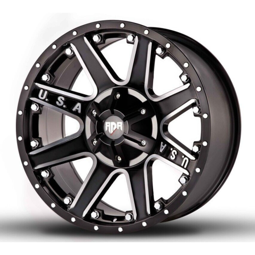 Red Dirt Road Rd04 Gloss Black Milled W/ Milled Lip