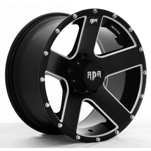 Red Dirt Road Rd07 Matte Black With Milled Windows And Rivets