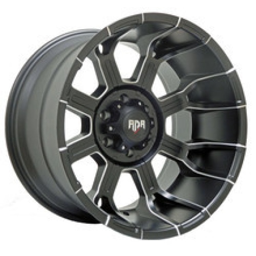 Red Dirt Road Rd11 Matte Flat Black Milled