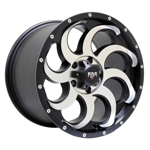 Red Dirt Road Rd14 Matte Black Machined W/ Machined Rivets
