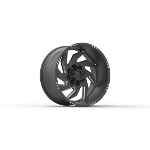 Red Dirt Road Rd19 Matte Flat Black W/ Machined Rivets