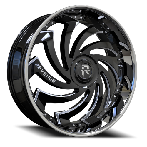 Revenge Rl108 Black Milled w/ Stainless Lip