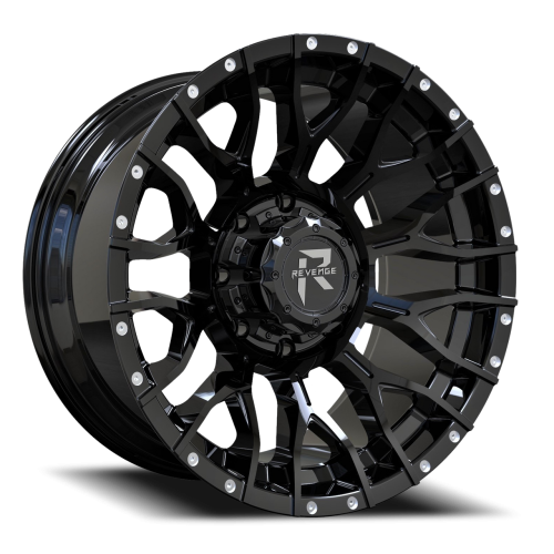 Revenge Rv201 Gloss Black w/ Milled Lip