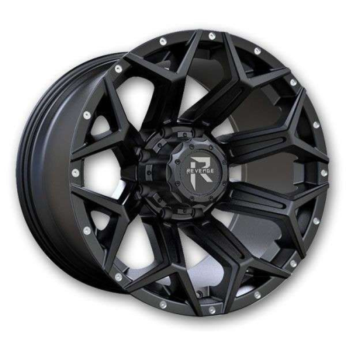 Revenge Rv202 Satin Black w/ Milled Lip