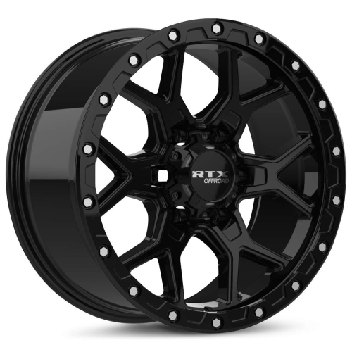 RTX Storm Gloss Black With Milled Rivets