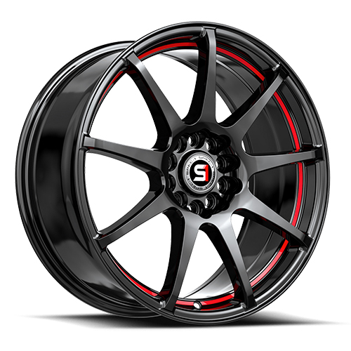 Spec-1 SP-67 Gloss Black W/ Red Line