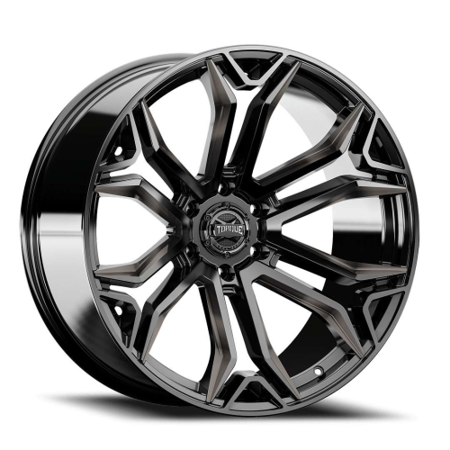 Torque Wheels Tw436C Recluse Gloss Black Milled w/ Dark Tint