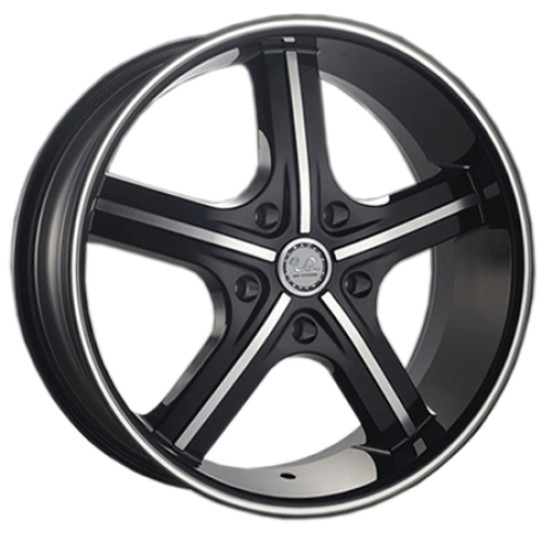 U2 Wheel 55 Black Machined w/ Milled Lip