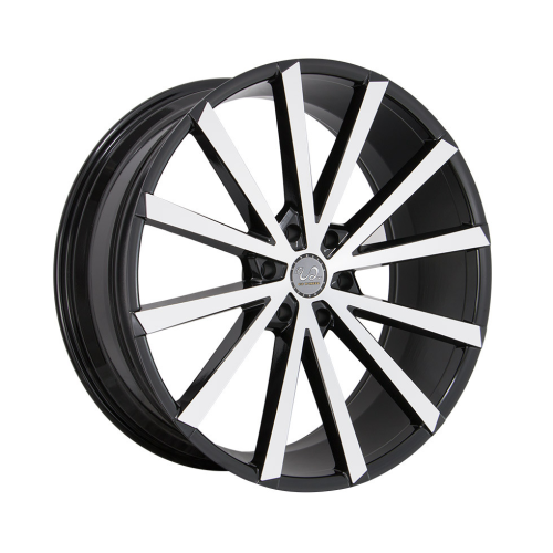 U2 Wheel U2-77-M Gloss Black w/ Machined Face