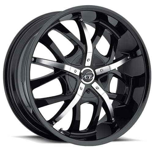 VCT Romano V67 Black Wheels 5x110 - 18x7.5 +40 - V67-1875105110115+40BM