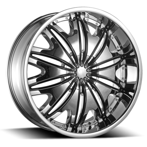 Velocity Wheel Vw820 Chrome w/ Black Inserts