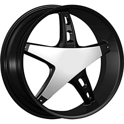 Velocity Wheel Vw930 Black w/ Chrome Insert